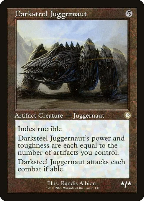 Darksteel Juggernaut · The Brothers' War Commander 137/209