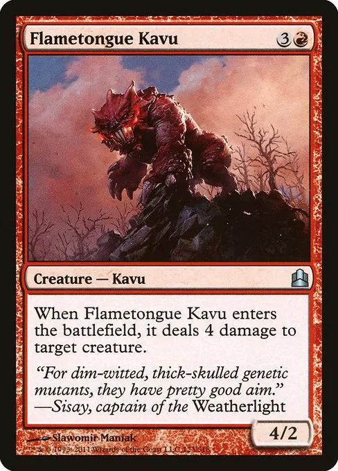 Flametongue Kavu · Commander 2011 123/318