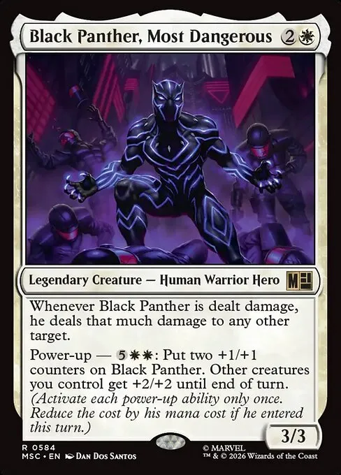 Black Panther, Most Dangerous · Marvel Super Heroes Commander 584/9