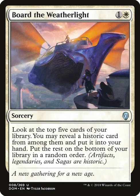 Board the Weatherlight · Dominaria 8/280