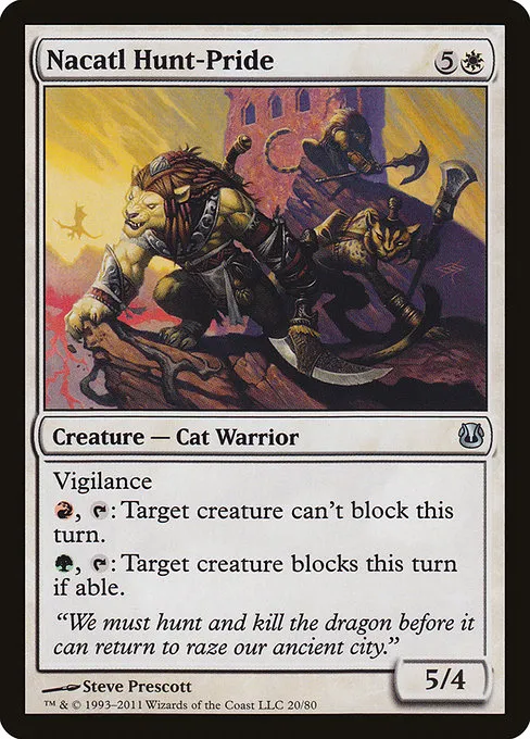 Nacatl Hunt-Pride · Duel Decks: Ajani vs. Nicol Bolas 20/80