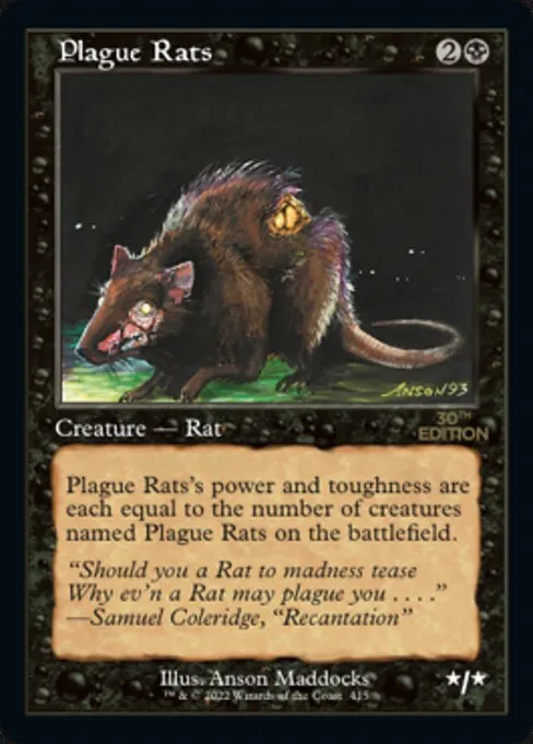 Plague Rats · 30th Anniversary Edition 415/594