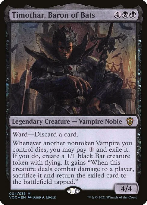 Timothar, Baron of Bats · Crimson Vow Commander 4/188