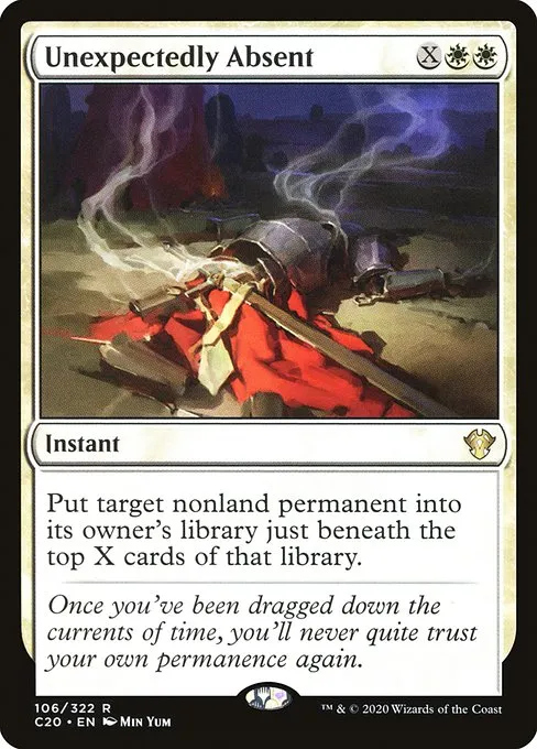 Unexpectedly Absent · Commander 2020 106/322