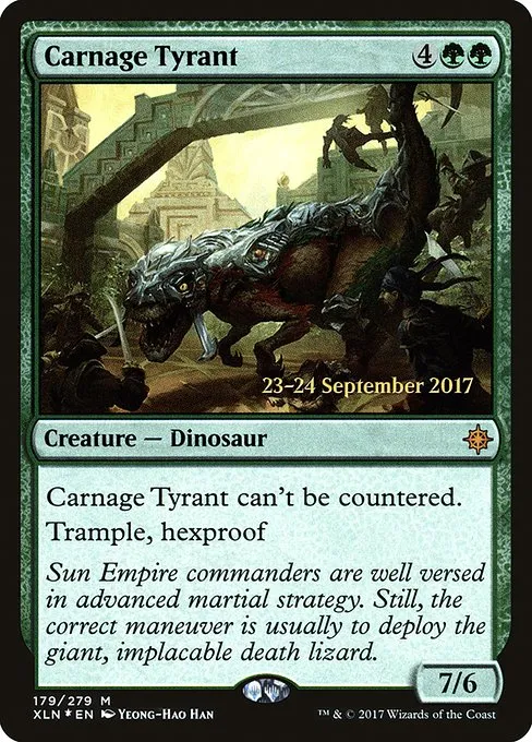 Carnage Tyrant · Ixalan Promos 179s/120