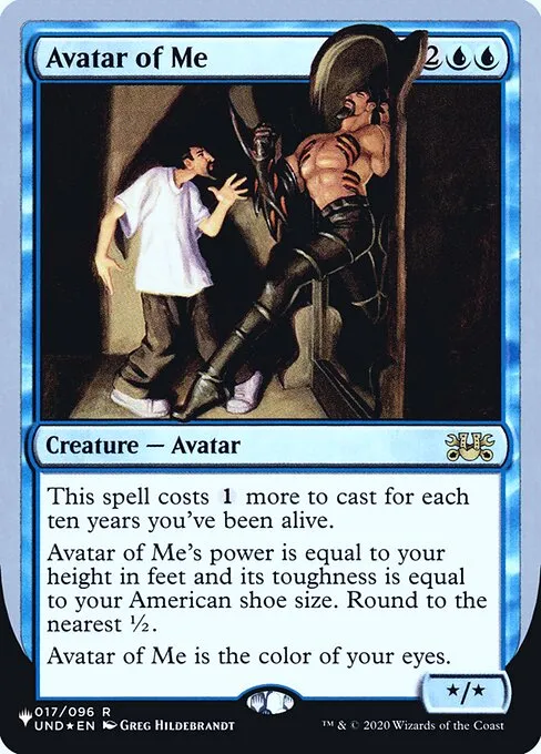 Avatar of Me · The List (Unfinity Foil Edition) 12/62