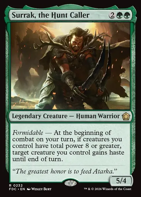 Surrak, the Hunt Caller · Foundations Commander 232/3