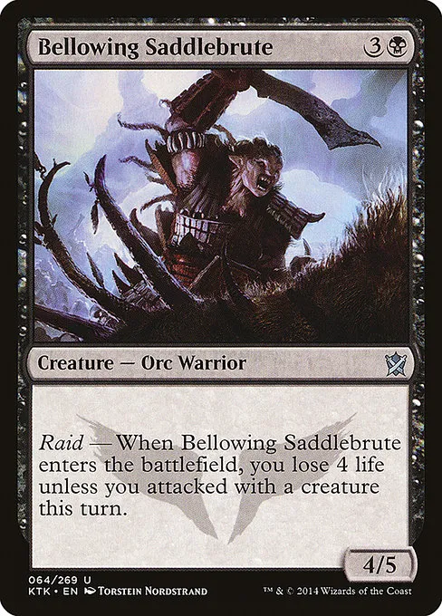 Bellowing Saddlebrute · Khans of Tarkir 64/293