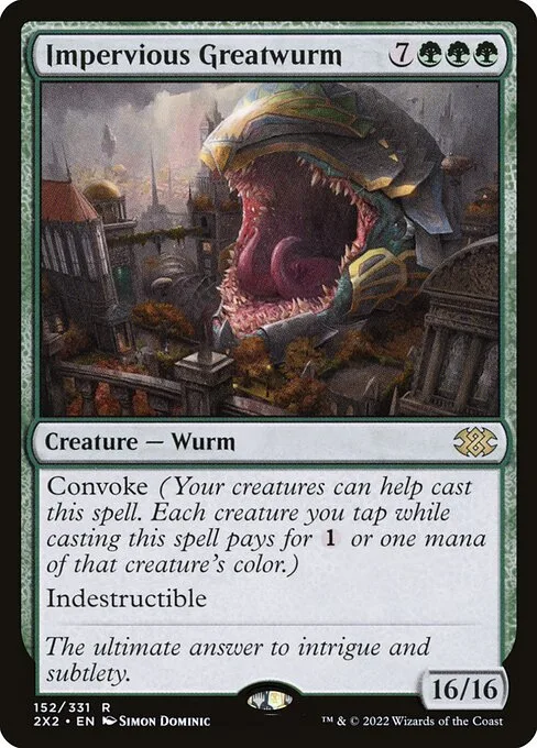 Impervious Greatwurm · Double Masters 2022 152/579