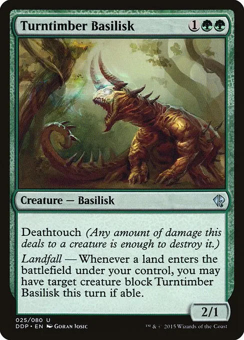 Turntimber Basilisk · Duel Decks: Zendikar vs. Eldrazi 25/80