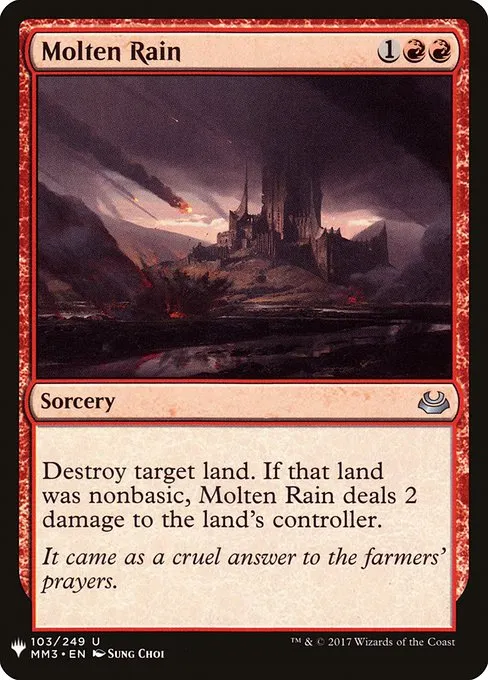 Molten Rain · The List MM3-103/5050
