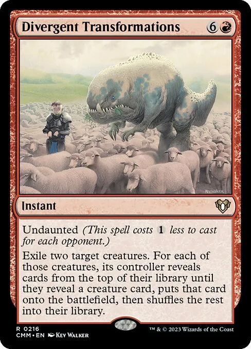 Divergent Transformations · Commander Masters 216/1067