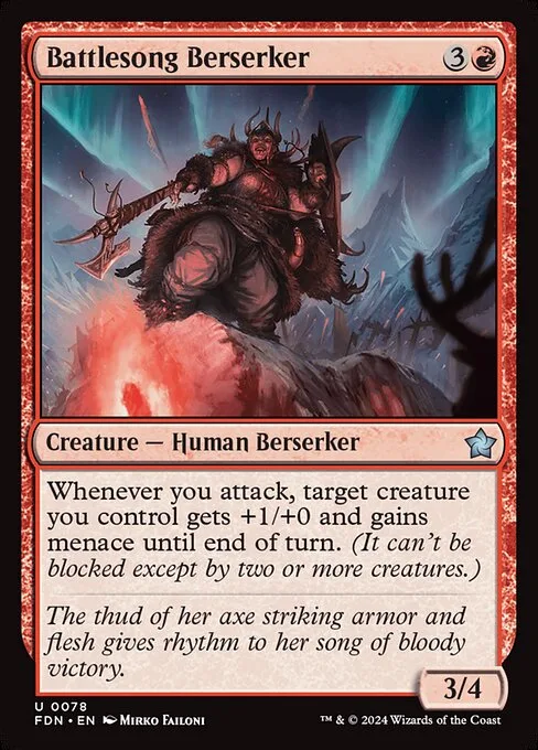 Battlesong Berserker · Foundations 78/771
