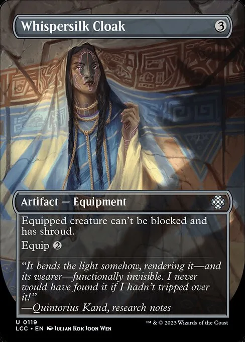 Whispersilk Cloak · The Lost Caverns of Ixalan Commander 119/370