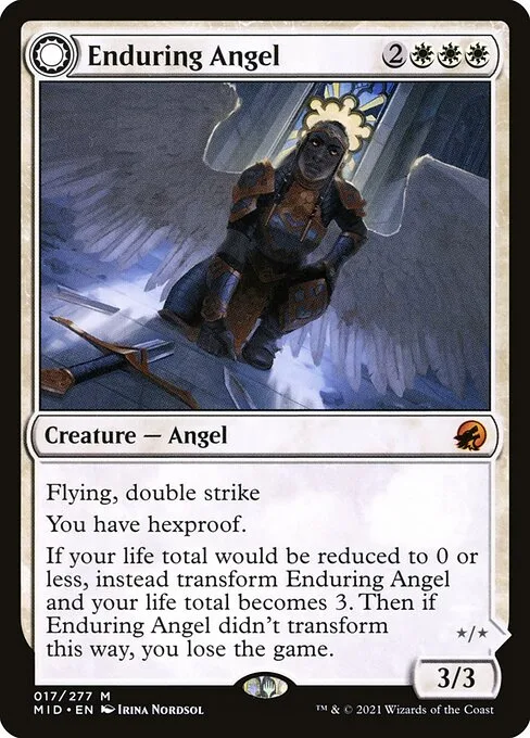 Enduring Angel // Angelic Enforcer · Innistrad: Midnight Hunt 17/399