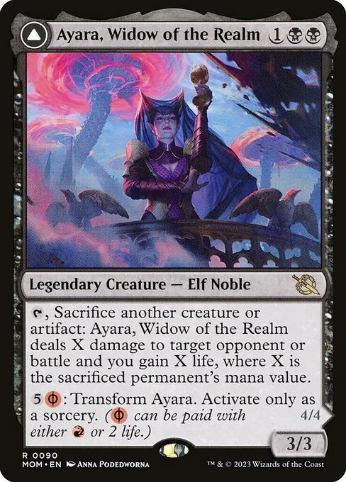 Ayara, Widow of the Realm // Ayara, Furnace Queen · March of the Machine 90/387