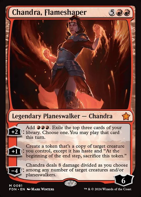 Chandra, Flameshaper · Foundations 81/771