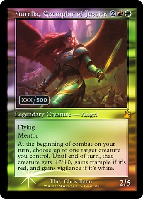 Aurelia, Exemplar of Justice · Ravnica Remastered 356z/531