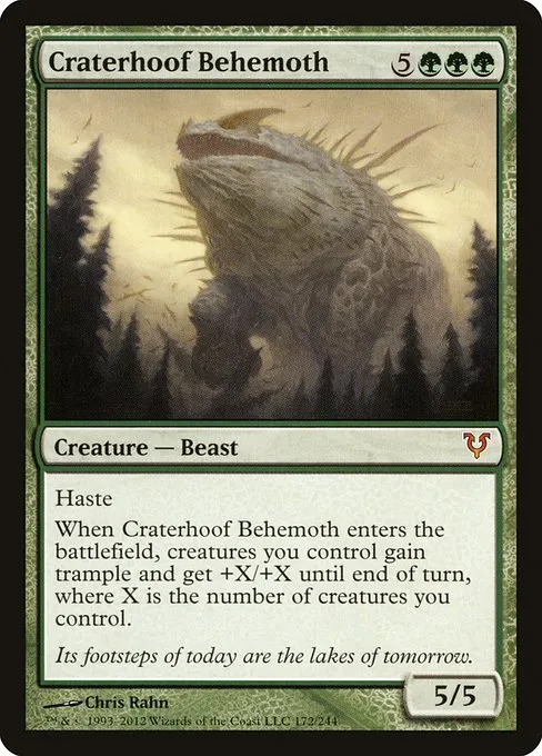 Craterhoof Behemoth · Avacyn Restored 172/244