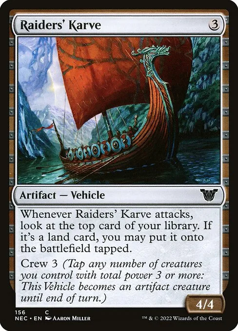 Raiders' Karve · Neon Dynasty Commander 156/179