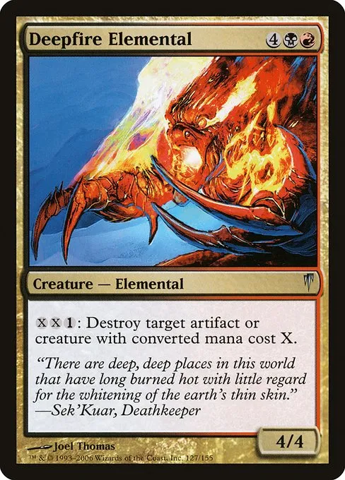 Deepfire Elemental · Coldsnap 127/155