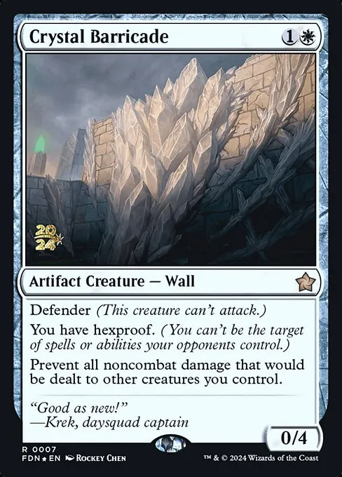 Crystal Barricade · Foundations Promos 7s/106