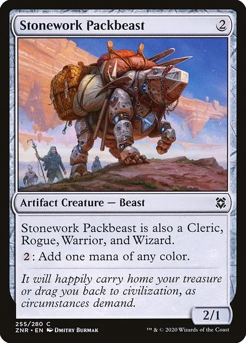 Stonework Packbeast · Zendikar Rising 255/407