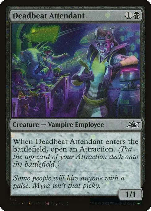 Deadbeat Attendant · Unfinity 355/639