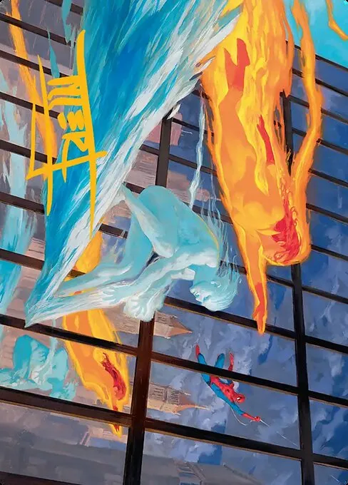 Iceman and Firestar // Iceman and Firestar · Marvel Super Heroes Art Series 45/66