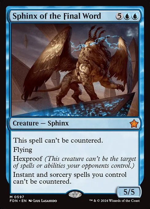 Sphinx of the Final Word · Foundations 597/771