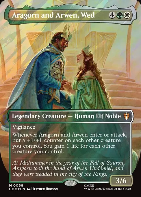 Aragorn and Arwen, Wed · The Hobbit Commander 68/7