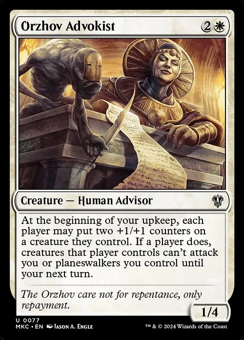 Orzhov Advokist · Murders at Karlov Manor Commander 77/358