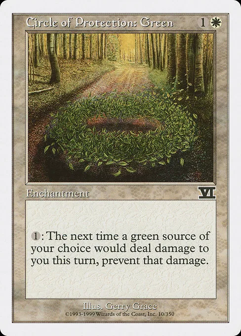 Circle of Protection: Green · Classic Sixth Edition 10/351