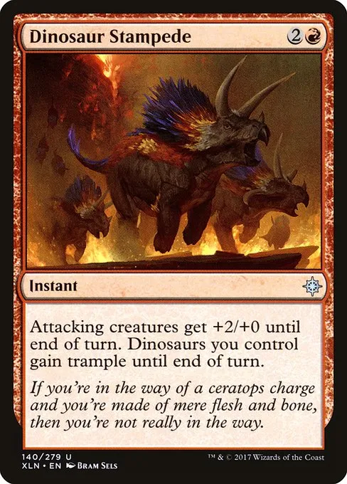 Dinosaur Stampede · Ixalan 140/289