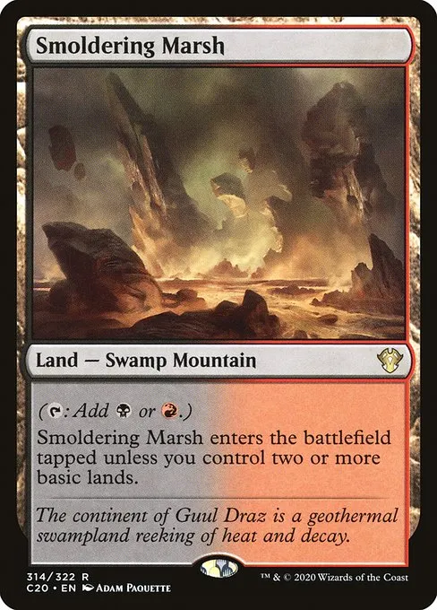 Smoldering Marsh · Commander 2020 314/322