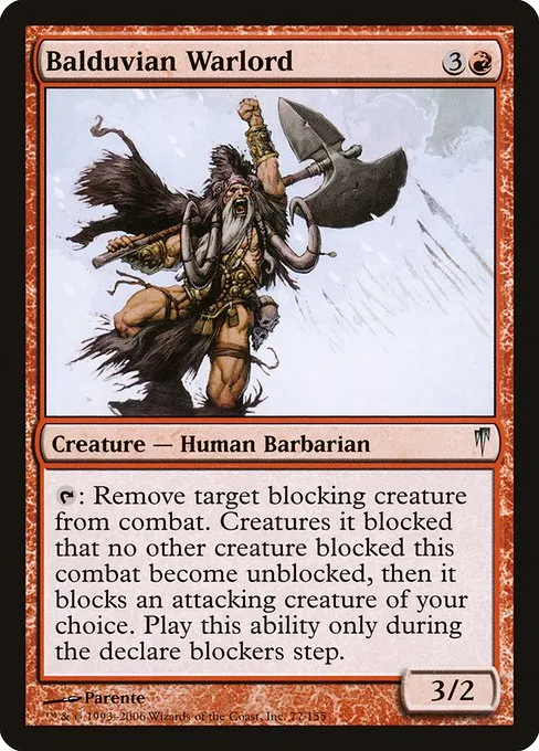 Balduvian Warlord · Coldsnap 77/155