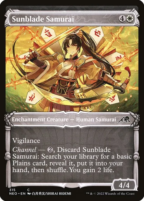 Sunblade Samurai · Kamigawa: Neon Dynasty 315/531