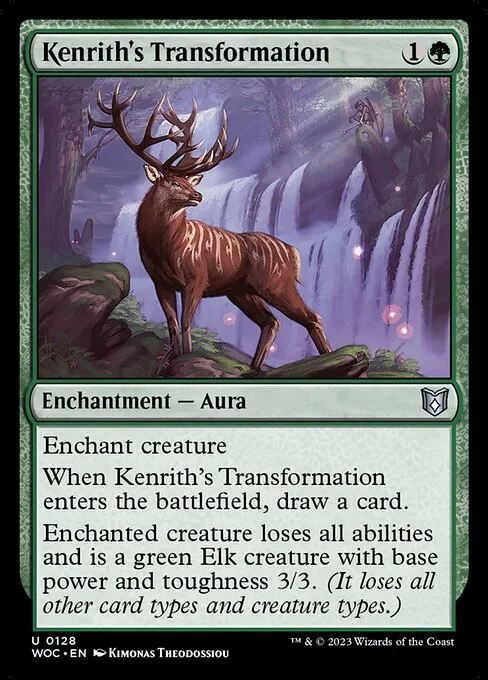Kenrith's Transformation · Wilds of Eldraine Commander 128/173
