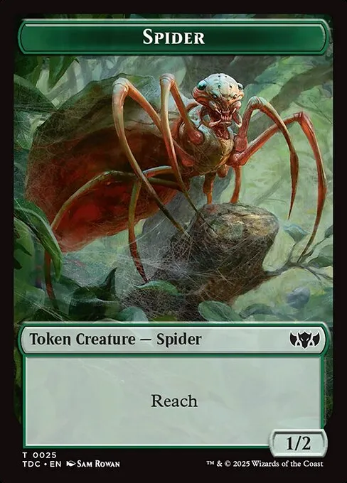 Spider · Tarkir: Dragonstorm Commander Tokens 25/34