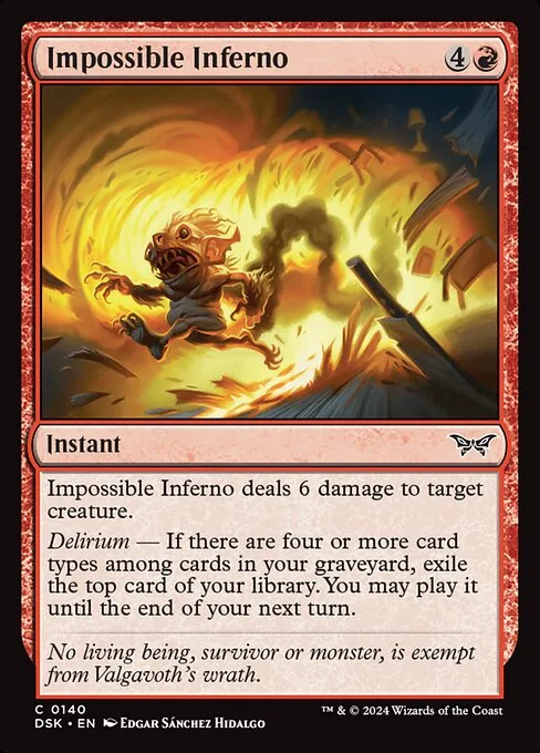 Impossible Inferno · Duskmourn: House of Horror 140/419