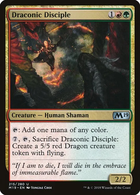 Draconic Disciple · Core Set 2019 215/314