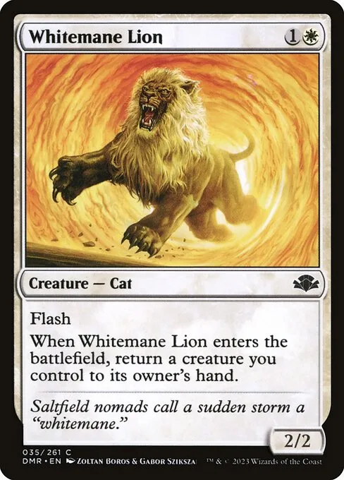 Whitemane Lion · Dominaria Remastered 35/457