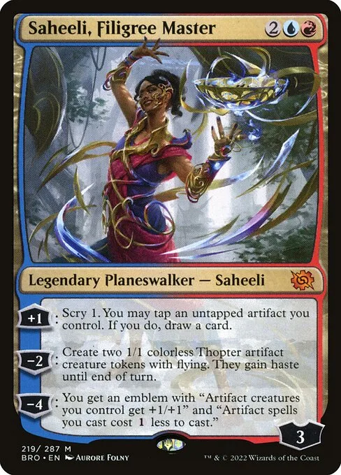 Saheeli, Filigree Master · The Brothers' War 219/399
