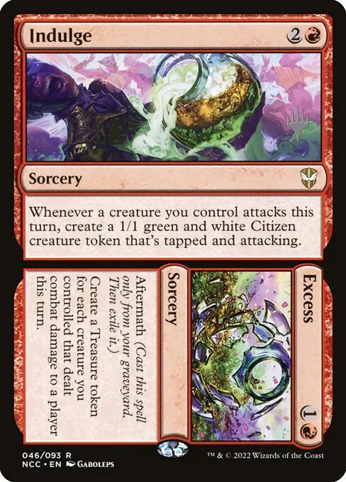 Indulge // Excess · New Capenna Commander Promos 46p/75