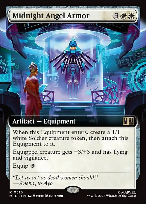 Midnight Angel Armor · Marvel Super Heroes Commander 316/9