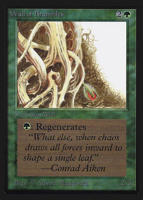 Wall of Brambles · Intl. Collectors' Edition 224/302
