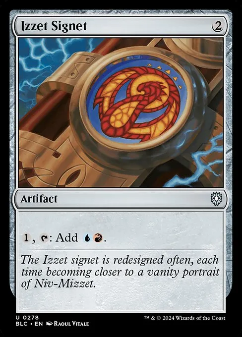 Izzet Signet · Bloomburrow Commander 278/356