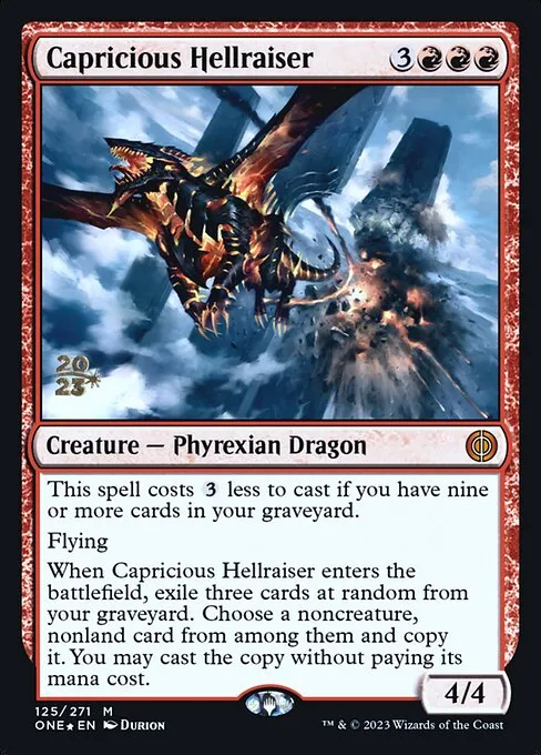 Capricious Hellraiser · Phyrexia: All Will Be One Promos 125s/160