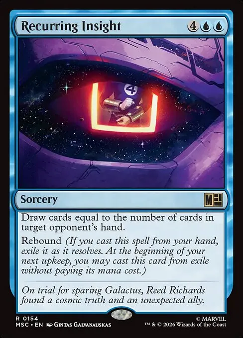 Recurring Insight · Marvel Super Heroes Commander 154/9