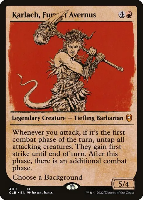 Karlach, Fury of Avernus · Commander Legends: Battle for Baldur's Gate 400/936